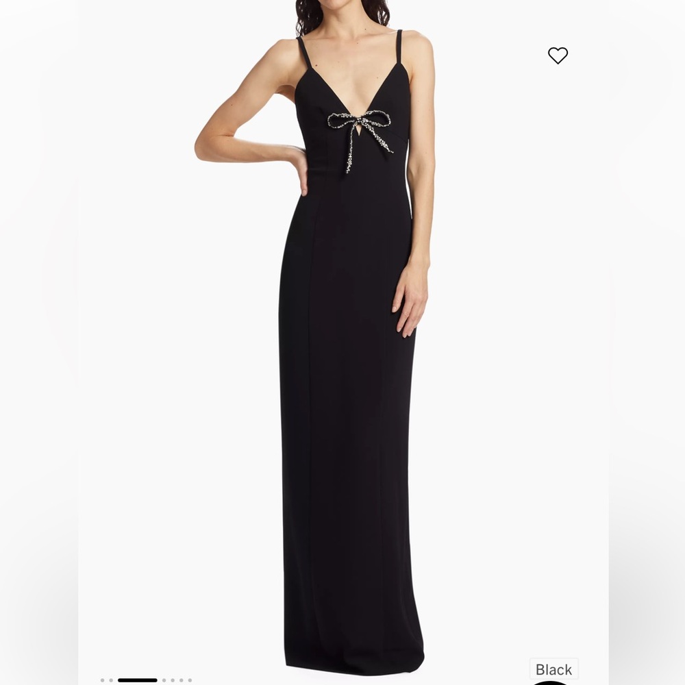 Cinq a Sept Adele embellished Bow gown